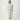 Beige knitted cotton robe with black trim, shawl collar, and tie waist, front view