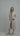 Model wearing the pluto priska robe in beige with black trim, shawl collar, and tie waist