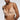 Model wearing the Sarda Tegla padded wireless bralette in Light Tan.