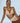 odel wearing the Sarda Tegla padded wireless bralette in Light Tan.