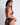 Back view of the Aubade Mini Coeur Cheeky Love black lace brief featuring a satin bow and open back design.