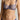 model wearing the Venetian Glass balconette bra in blue with embroidered lace and underwired shape