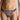 model wearing the Venetian Glass thong in blue with intricate embroidered lace