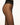 Close-up of Wolford Individual 10 Back Seam Tights in black showing fine knit and back seam detail