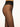 Close-up of Wolford Individual 10 Back Seam Tights in black showing fine knit and back seam detail