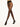 Model wearing Wolford Individual 10 Back Seam Tights in black showing matte sheer finish and smooth fit