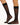 Model wearing Wolford Individual 10 Knee-Highs in black showing matte sheer finish and comfort band