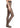 Model wearing Wolford Leo Net Tights in fairy light/black showing animal-inspired pattern and matte finish