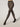 Model wearing Wolford Reptile Net Tights in Dark Wood showing fine fishnet pattern and matte finish