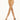 Model wearing Wolford Satin Touch 20 Comfort Tights in gobi showing satin sheen and wide waistband