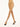 Model wearing Wolford Satin Touch 20 Comfort Tights in gobi showing satin sheen and wide waistband