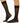 Model wearing Wolford Satin Touch 20 Knee-Highs in black showing sheer finish and comfort band