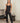 Ribbed tank top in black