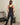 Aspen Dream black ribbed joggers made from breathable bamboo with cuffed hems and side pockets for a flattering, relaxed fit.