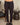 Aspen Dream black ribbed joggers made from breathable bamboo with cuffed hems and side pockets for a flattering, relaxed fit.