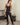 Aspen Dream black ribbed joggers made from breathable bamboo with cuffed hems and side pockets for a flattering, relaxed fit.