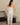 Aspen Dream ivory ribbed joggers with cuffed hems and pockets, made from breathable bamboo for all-day comfort and a flattering fit.