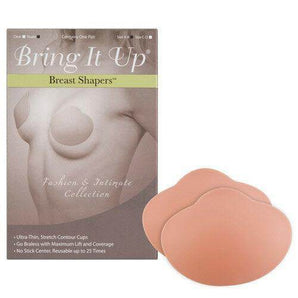 Bring It Up breast shaping cups in nude, reusable, seamless, and designed to lift and shape with bonus nipple covers.