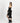 Ribbed cardigan in black