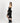 Ribbed cardigan in black