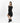 Ribbed cardigan in black