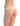Commando original beige raw-cut thong in seamless Italian microfiber with no VPL, elastic, or trim for invisible everyday wear.