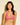 Forte rose wireless bralette with French floral lace, plunge neckline, scalloped edges, and soft triangle cups for a bold, feminine look.