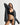 Black Gita bralette in soft organic Pima cotton with V-wire center, shaping darts, and J-hook back for a wireless, natural fit.