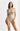 Grey Gita bralette in soft organic Pima cotton with V-wire center, shaping darts, and J-hook back for a wireless, natural fit.